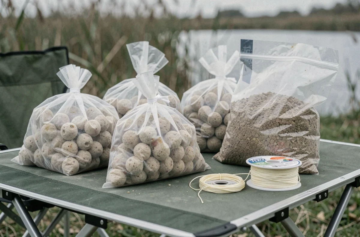 Bouillettes solubles en sachets PVA prêts à l'emploi pour amorçage instantané au bord du lac