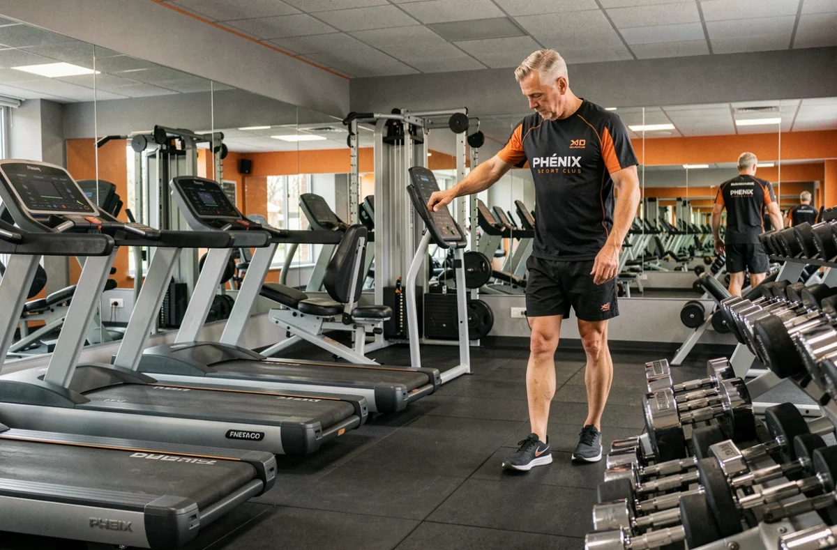 Salle de sport Phénix Sport Club à Besançon avec équipements de musculation modernes et espace cardio spacieux